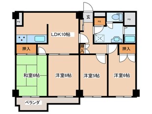 クレール聖蹟桜ヶ丘（1002）の物件間取画像